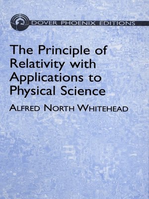 cover image of The Principle of Relativity with Applications to Physical Science